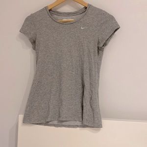 Gray Nike shirt